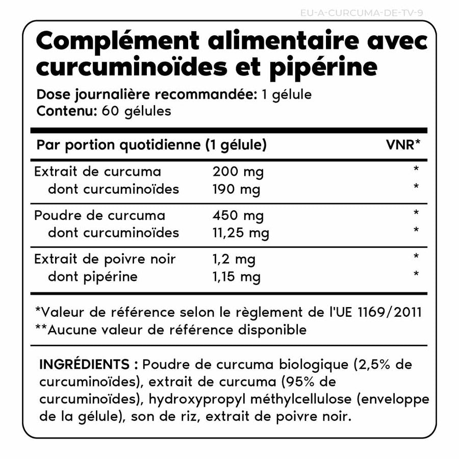 Curcuma Proactiv Primal Harvest - 60 Capsules D'extrait De Curcuma, Bio, Pour Le Bien-être Articulaire